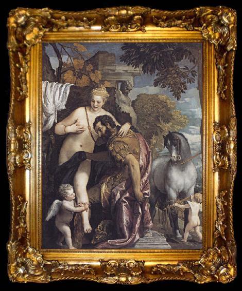 framed  Paolo Veronese Mars and Venus United by Love, ta009-2